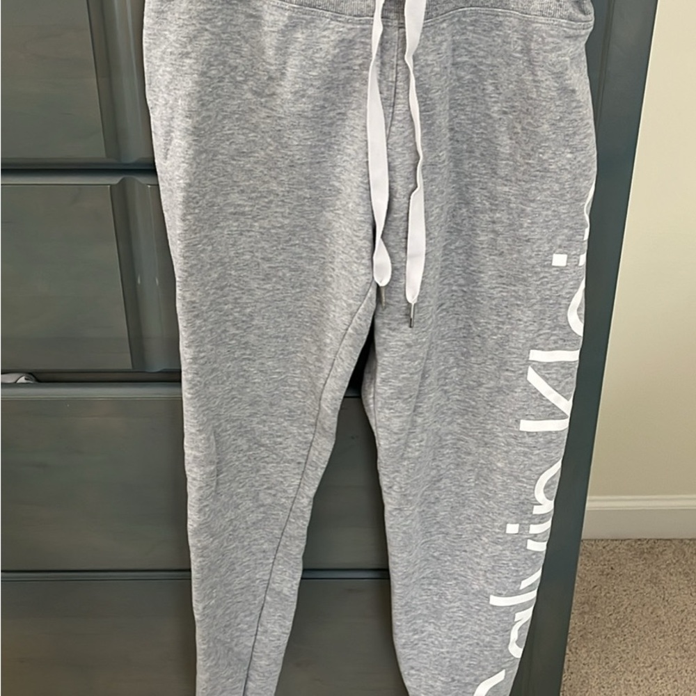 Calvin Klein Kids Light Gray Sweatpants